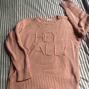 Hey Y’all! Pink sweater size L